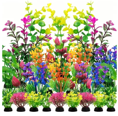 Artificial Aquarium Plant Decorations Set