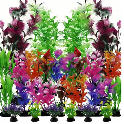Artificial Aquarium Plant Decorations Set