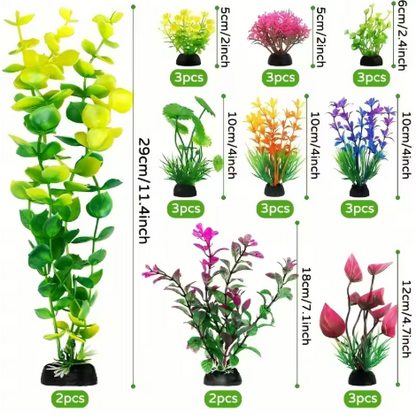 Artificial Aquarium Plant Decorations Set