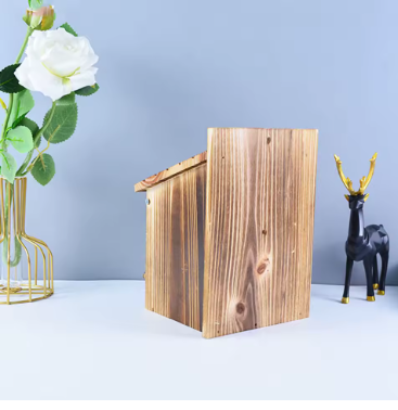 Cozy Bird Nesting Box – Natural Wooden Hideout