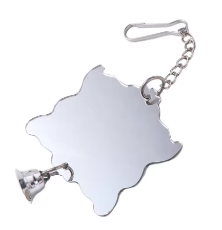 Bird Mirror Toy with Bell – Cage Entertainment Accessory