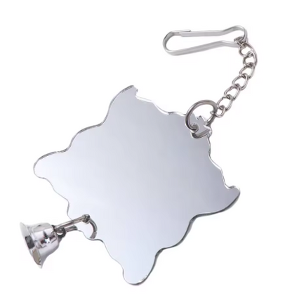 Bird Mirror Toy with Bell – Cage Entertainment Accessory