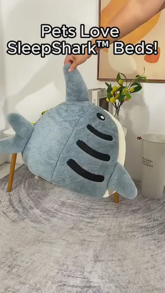 Luxury Plush Shark Pet Bed